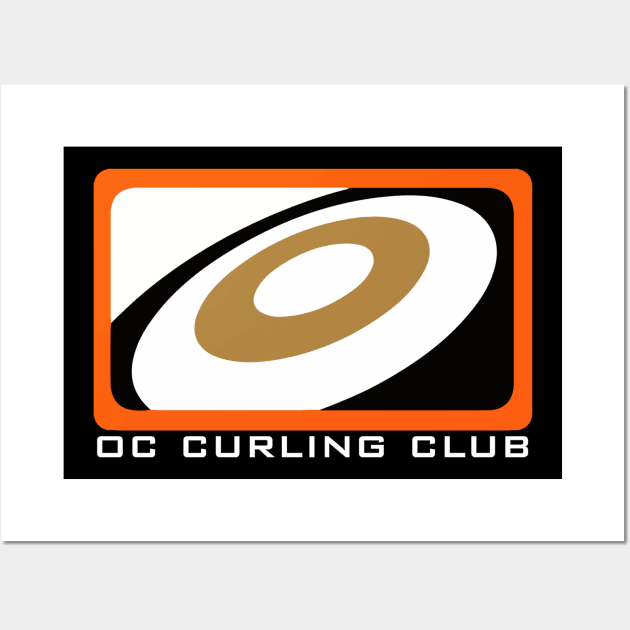 OC Curling Logo - Light Text Wall Art by occurlingclub